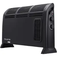 Rowenta Convector Vectissimo II Vectissimo Heizlüfter CO3035, Elektrischer Konvektor-Raumheizer, 1,2 m, IP20, Drinnen, Flur, Schwarz