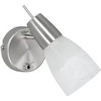 JUST LIGHT Wandleuchte "JULIA LED", silber (silberfarben), 1, Ø 8cm H: 15,5cm, 1 Stk., Leuchten, wechselbares LED Leuchtmittel, Wandleuchte