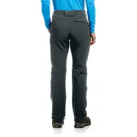 Maier Sports Funktionshose "Helga", Damen, Gr. 23, Kurzgrößen, grau, 91% Polyester, 9% Elasthan, Hosen Funktionshose, warme Damen Outdoorhose, robuste Wanderhose, Regular Fit