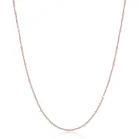 Elli Halskette Basic Panzerkette Kugeln Trend Fein 925 Silber Elli Rosegold