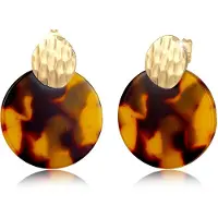 Elli Paar Ohrhänger "Ohrringe Ohrhänger Gehämmert Leo Look 925 Sterling Silber vergoldet" Gr. 31, gold, Ohrringe, Damen, 31, ohne Stein, Silber 925 (Sterlingsilber), Paar Ohrhänger