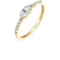 Elli Ring Verlobung Marquise Kristalle 925 Silber Elli Gold