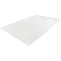 Calo-deluxe Teppich "Jardan-1000" Gr. 3, weiß, B:120cm H:20mm L:160cm, Kunstfaser, Teppiche, Teppich, besonders weich durch Microfaser, Wohnzimmer