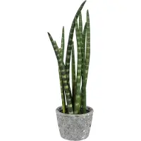 Creativ Green Kunstpflanze "Sanseveria", grün, B:12cm H:46cm T:9cm, Kunststoff, Kunstpflanzen, Kunstpflanze