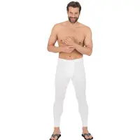 Trigema Lange Unterhose "Lange Unterhose im Doppelpack", Herren, Gr. 8, 2 Stk., weiß, 100% Baumwolle (Bio-Baumwolle kbA), Unterhosen Lange Unterhose