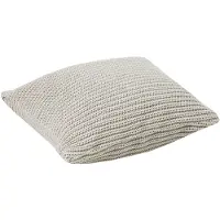 Hoppekids Dekokissen "«Winter Wonderland»", beige (beige, unifarben), B:50cm H:15cm L:50cm, Baumwolle, Dekokissen_Sitzkissen_Kissenhüllen, Dekokissen, Zierkissen 50x50 für Kinderbett