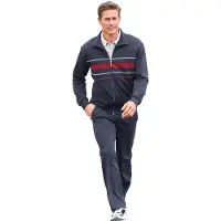 Witt Freizeitanzug "Freizeitanzug Freizeitanzug", Herren, Gr. 48/50, blau (marine), Basic, gerade, Sportanzüge Freizeitanzug