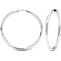 Amor Paar Creolen "9061778", silber (silberfarben), Ohrringe, Damen, Silber 925 (Sterlingsilber), Paar Creolen, Made in Germany