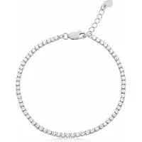 Firetti Armband "Schmuck Geschenk Silber 925 Armschmuck Armkette Tennisarmband", silber (silber, 925, weiß), Armbänder, 21cm, Silber 925 (Sterlingsilber), Armband, mit Zirkonia (synth.)