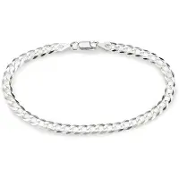Bruno Banani Armband "Schmuck Geschenk Silber 935 Armschmuck Armkette Panzerkette" Gr. 19, silber (silberfarben), Armbänder, 19, Silber 935, Armband