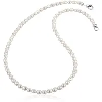 Nenalina Silberkette "Halskette Zeitlos Klassik Süßwasserzuchtperlen 925 Silber" Gr. 70, silber, Halsketten, Damen, 70, Silber 925 (Sterlingsilber), Silberkette