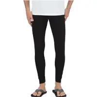 Trigema Leggings "Leggings aus Baumwolle/Elastan", Herren, Gr. XS, Normalgrößen, schwarz, Feinripp, 95% Baumwolle, 5% Elastan, Basic, Hosen Leggings