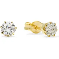 Amor Ohrstecker für Damen, Gold 375, Zirkonia (synth.) amor Gold