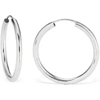 Amor Paar Creolen "9968503", silber (silberfarben), Ohrringe, Damen, Silber 925 (Sterlingsilber), Paar Creolen, Made in Germany