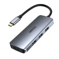 Choetech HUB-M19, USB 3.2 Gen 1 (3.1 Gen 1) Type-C, 100 W, Grau, SD, 4K Ultra HD, 30 Hz