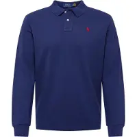 Ralph Lauren für Herren. 710680790046 Kundenspezifisches Slim Fit marinefarbenes Pique-Poloshirt (XS), Lässig, Baumwolle, Langarm