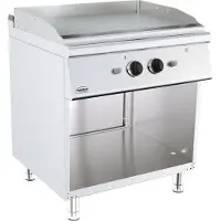 CombiSteel Base 700 Gas Grillplatte Chrom, Standmodell (B800 Mm)