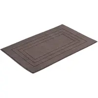Vossen "Feeling" Höhe 10 mm beidseitig nutzbar fußbodenheizungsgeeignet Badteppich, Uni-Farben, mit Bordüre, Hoch-Tief Effekt, reine Baumwolle