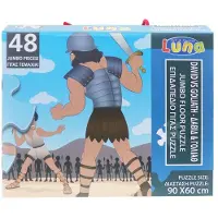Luna puzzle David en Goliath junior karton 48-teilig