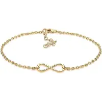 Elli Armband Infinity Unendlichkeit 925 Sterling Silber Elli Gold