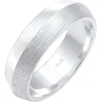 Elli Partnerring PREMIUM "Ring Paarring Trauring Freundschaft 925 Sterling Silber" Gr. 64, silber, Fingerringe, Damen, 64, Silber 925 (Sterlingsilber), Partnerring