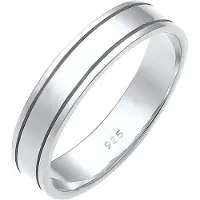 Elli Partnerring PREMIUM "Ring Paarring Bandring Trauring Hochzeit Ehe 925 Silber" Gr. 56, silber, Fingerringe, Damen, 56, Silber 925 (Sterlingsilber), Partnerring