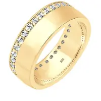 Elli Ring Funkelnd Kristalle 925 Sterling Silber Elli Gold