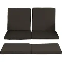 CLP 3er-Set Kissenbezüge Sofa Ancona | Anthrazit