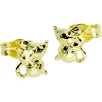 Ostsee-Schmuck Paar Ohrstecker "- Mäuschen - Gold 333/000 -" Gr. 7, gold (gold 333, goldfarben, gelb), Ohrringe, Damen, 7, Gelbgold 333, Paar Ohrstecker