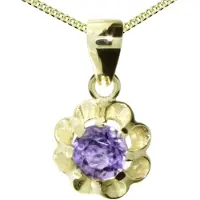 Ostsee-Schmuck Kette mit Anhänger "Kette mit Anhänger Pia 6 mm" Gr. 42, gold (weiß, neutral), Halsketten, Damen, 42cm, Gelbgold 333, L: 42, Kette mit Anhänger