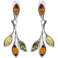 Ostsee-Schmuck Paar Ohrhänger "- Smilla-Lotta - Silber 925/000 - Bernstein" Gr. 31, silber (silber 925, silberfarben, weiß), Ohrringe, Damen, 31, Silber 925 (Sterlingsilber), Paar Ohrhänger