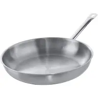 Metro Professional HS-FP28 Bratpfanne, 28 cm max. Durchmesser, Edelstahl, Induktionsherd-geeignet