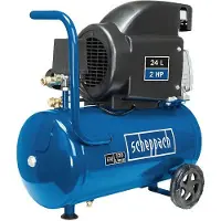 Scheppach Kompressor HC26 Druckluftkompressor | 220 l/min | 24 Liter Kessel | 1500 W Induktionsmotor | max. 8 bar Arbeitsdruck | ölgeschmiert