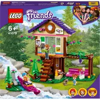LEGO 41679 Friends Baumhaus im Wald, Haus mit Mini-Puppen, Boot und anderem Zubehör