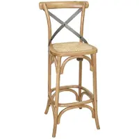 Bolero Barhocker Mit Rückenlehne Eichenholz