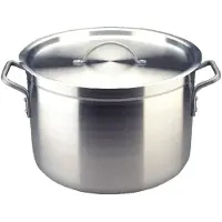 Vogue Kochtopf aus Aluminium 26cm mit 11,4 L Kapazität und gleichmäßiger Wärmeverteilung
