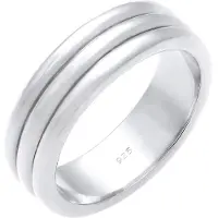 Elli Partnerring PREMIUM "Ring Paarring Drei Ringe Trauring Hochzeit 925 Silber" Gr. 54, silber, Fingerringe, Damen, 54, Silber 925 (Sterlingsilber), Partnerring