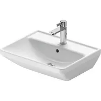 Duravit Waschtisch D-Neo 55x44cm, m Hahnl., we, ÜL, Hahnloch, we