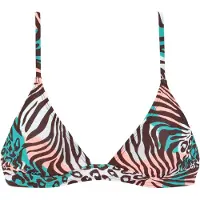 Venice beach Triangel-Bikini-Top "Maia", Damen, Gr. 36, Cup C/D, grün (türkis, bedruckt), Microfaser, Polyamid, Bikini-Oberteile Triangel-Bikini-Top, in trendigem Druck