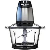 Bastilipo PE-350 PICADORA, 1,2 l, Schwarz, Edelstahl, Edelstahl, Tasten, 350 W, 192 mm