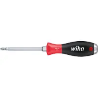 Wiha Schraubendreher SoftFinish Pozidriv mit durchgehender Sechskantklinge und massiver Stahlkappe - 03245