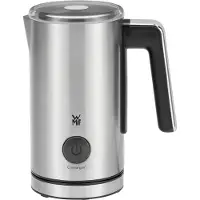WMF Stelio 0413220011, Automatischer Milchaufschäumer/-wärmer, Silber, Edelstahl, 150 ml, 0,25 l, Edelstahl