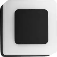 Brumberg 10034183 LED-Wandanbauleuchte IP54, 230 V AC, 50 Hz, 9 W, 3.000 K, quadratisch, schwarz