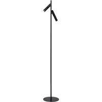Lucide LED-Stehlampe PHILON, schwarz, 2-flammig, Höhe 140 cm Metall