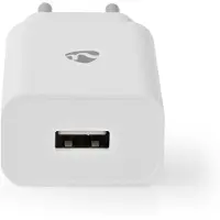 Nedis Netzladegerät - 12 W - 1x 2.4 A A - Anzahl der Ausgänge: 1 - USB-A - Lightning 8-Pin (Lose) Kabel - 1.00 m - Single Voltage Output - Weiss
