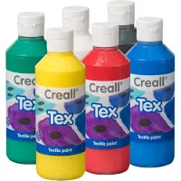 Havo CREALL - Textilfarbe Creall Tex 6 Stücke 6 Farben 250ml | Stellen Sie eine 6 -Flasche ein