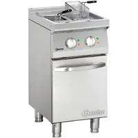 Bartscher Fritteuse 700, B400, 2x9L, Höhenverstellbare Fritteuse mit zwei 9-Liter Becken, 1 Stück