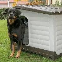 Ferplast Tür für Hundehütte Modell Dogvilla 110, Tür für Outdoor-Hundehütten, PV