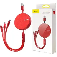 Baseus USB Kabel micro USB fr iPhone USB Typ C Ladekabel Datenkabel 3.5A 35cm - 1,2m grau