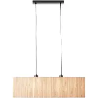 Brilliant Pendelleuchte, 2-flammig Wimea braun IP20 E27 52 Watt dimmbar g. f. Normallampe